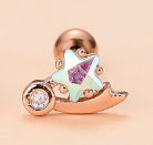 Star Diamond Stud Earrings