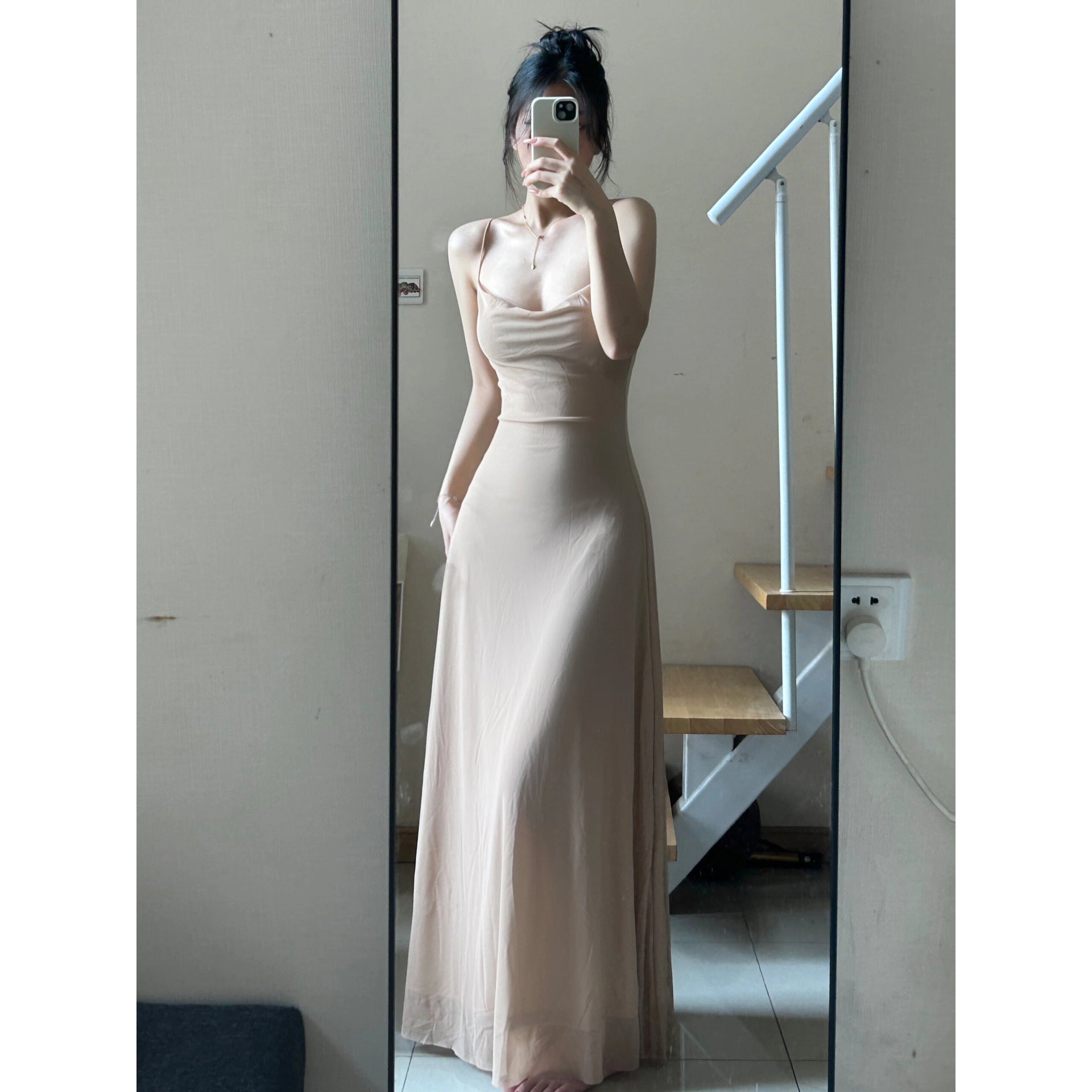 Summer Waist Slimming Elegant Adult Lady Like Woman Socialite French Dress