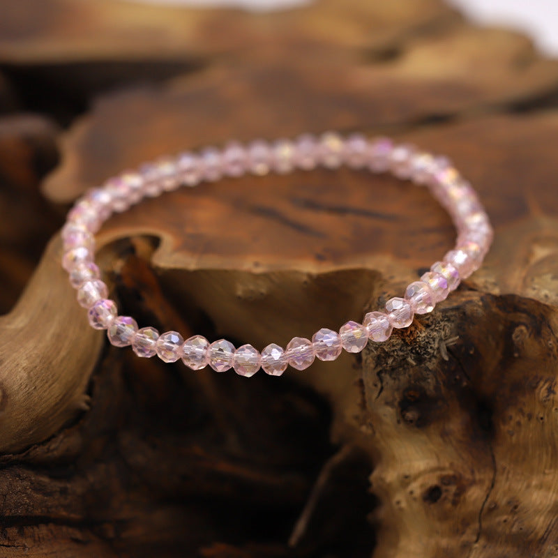 Fashionable All-match Women's Stretch Bracelet 4mm Crystal