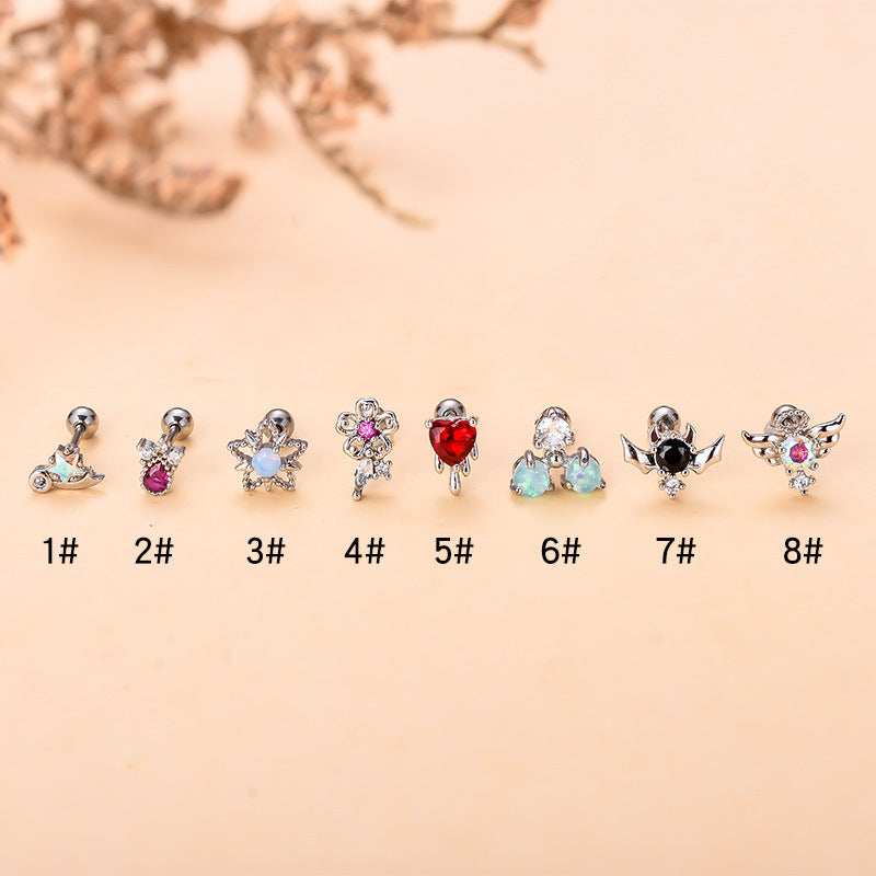 Star Diamond Stud Earrings