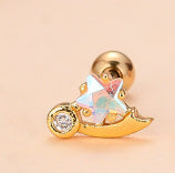 Star Diamond Stud Earrings