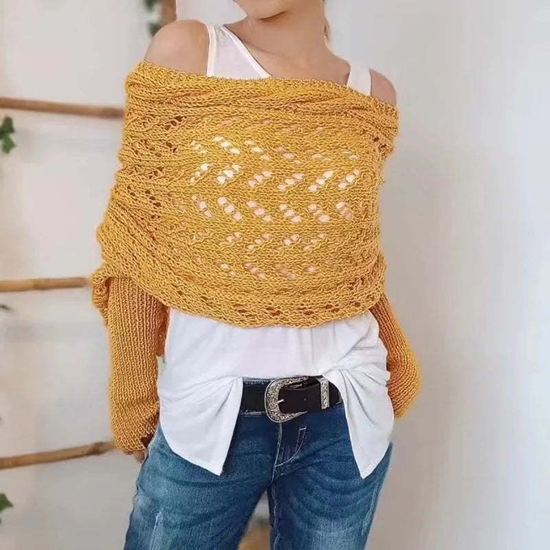 Women's Knitted Shawl Scarf
