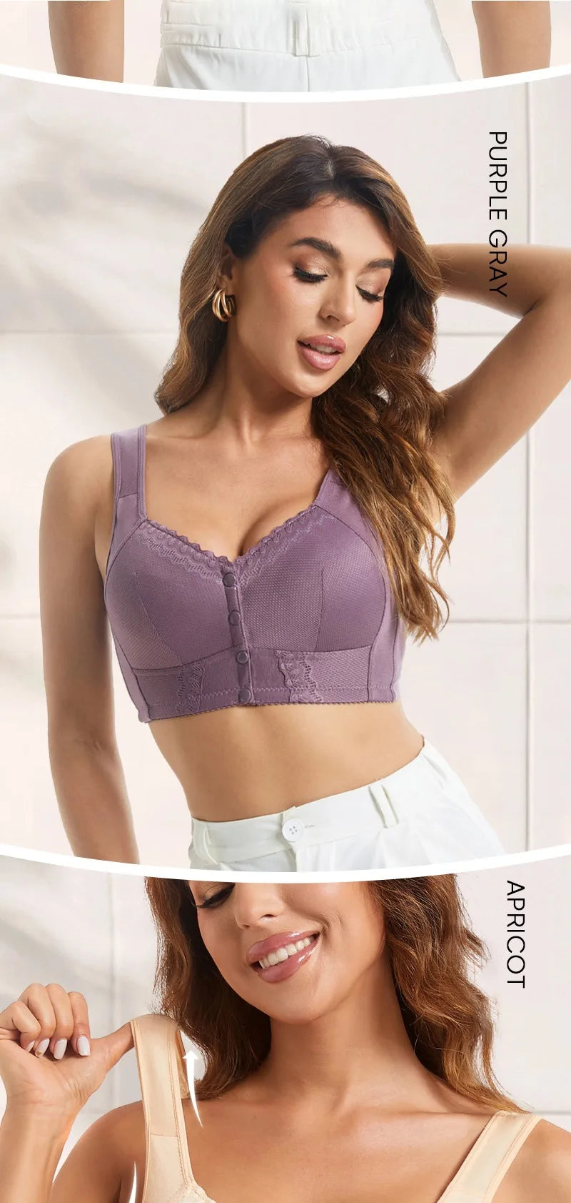 Closure Breathable Bra