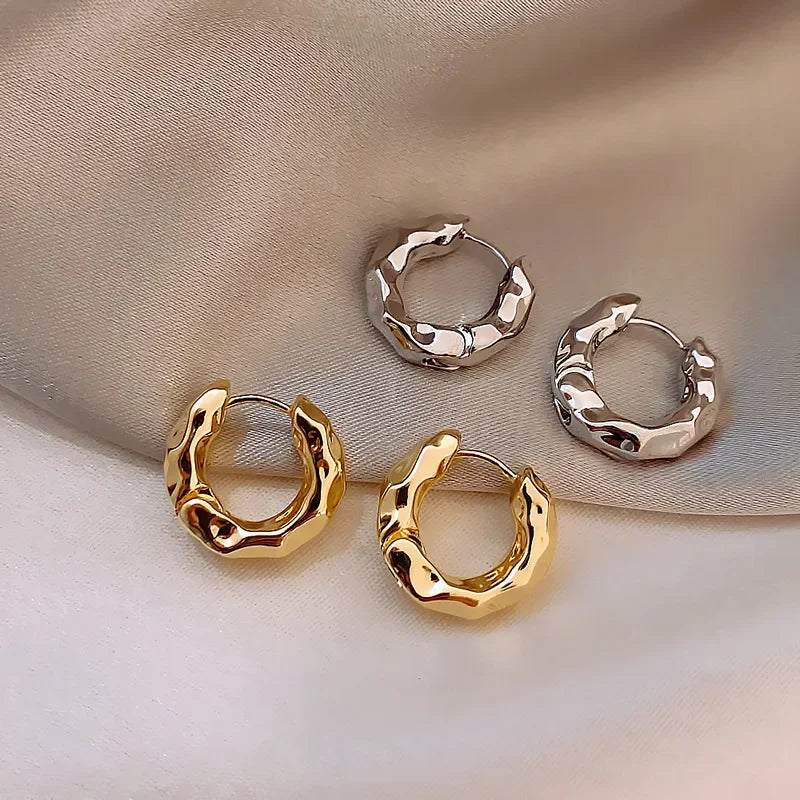 Silver Circle Earrings