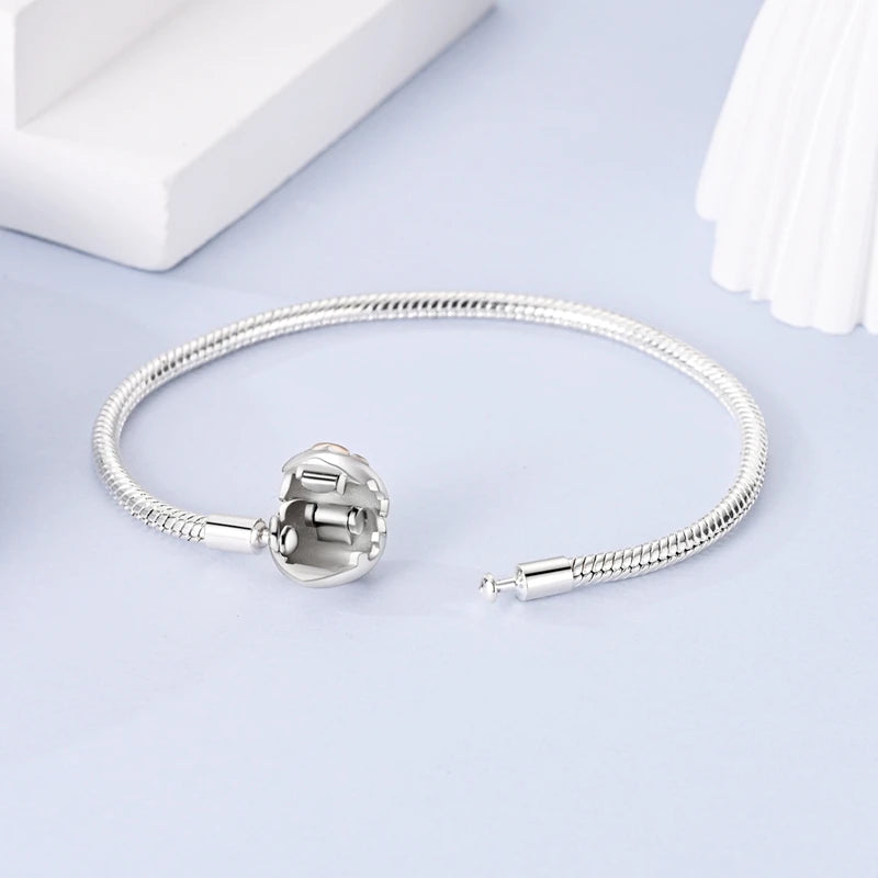 Silver Snake Chain Heart