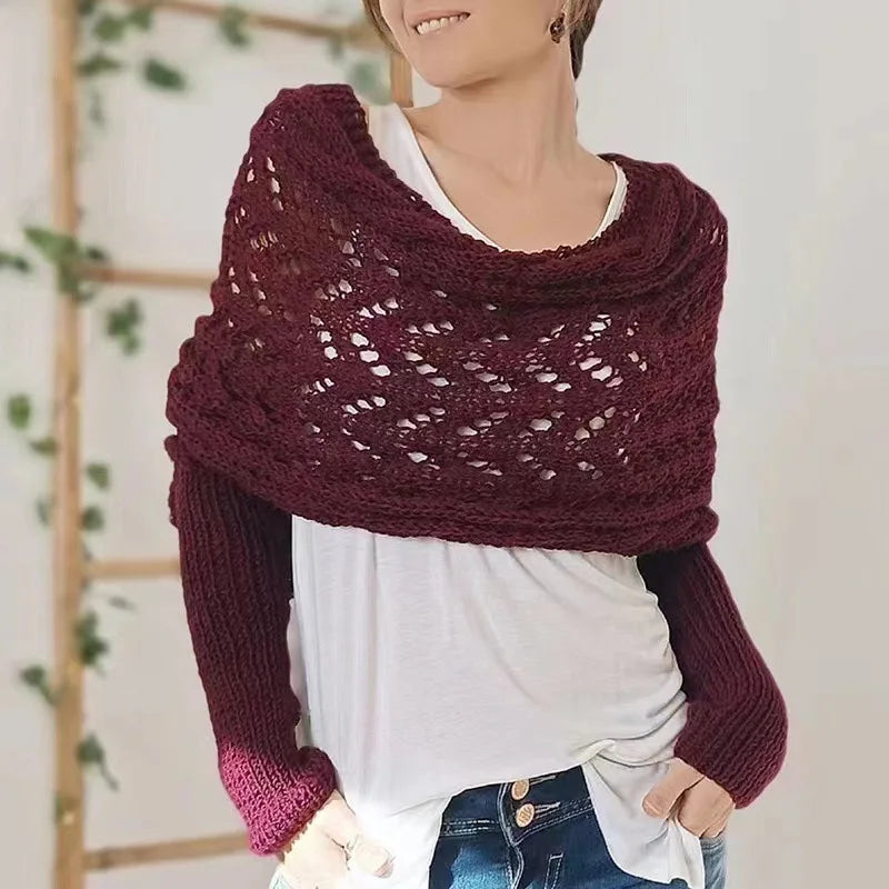 Women's Knitted Shawl Scarf