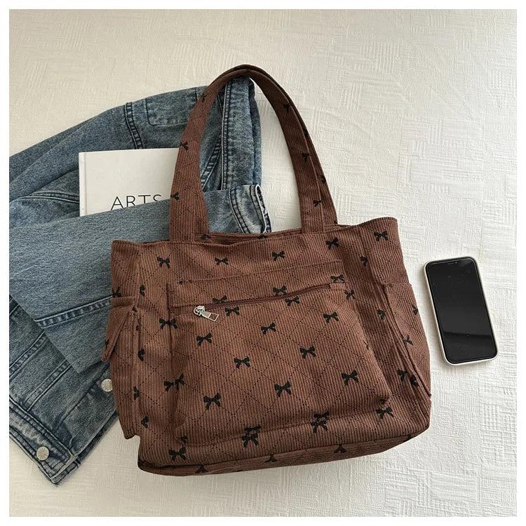 Bow Pattern Commuting Bag