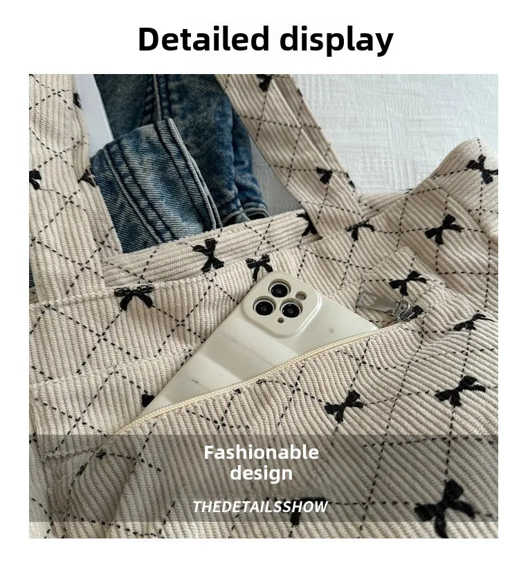 Bow Pattern Commuting Bag