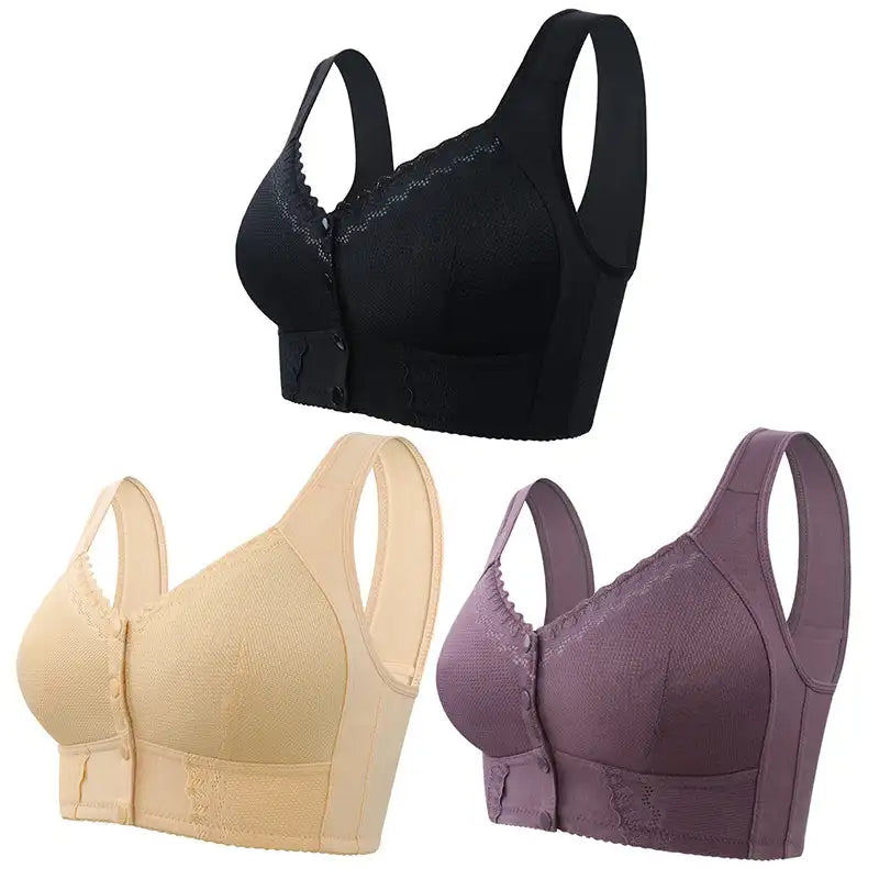 Closure Breathable Bra