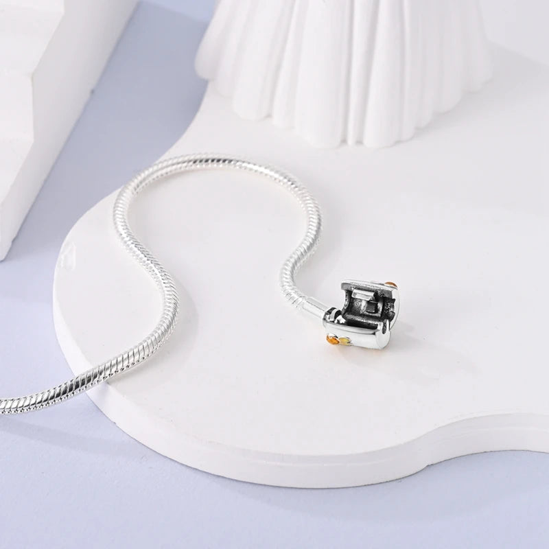 Silver Snake Chain Heart