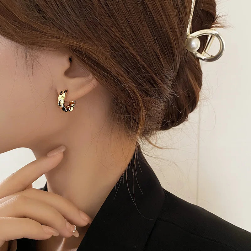 Silver Circle Earrings