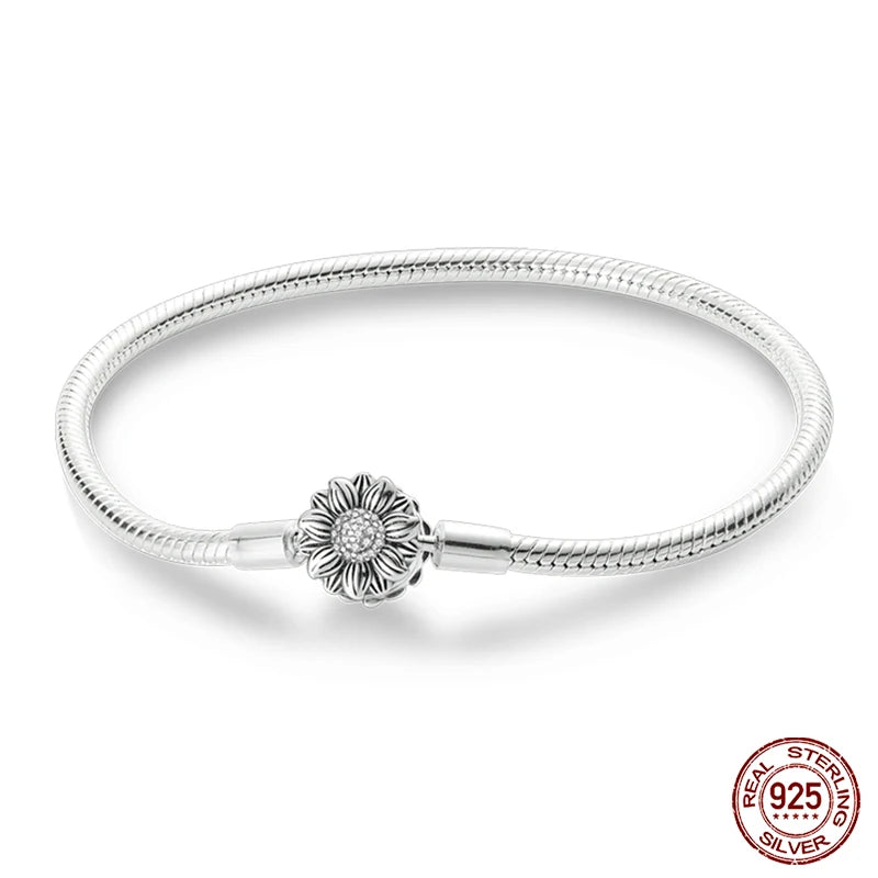 Silver Snake Chain Heart