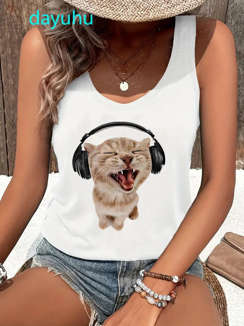 Summer White Print T-shirt