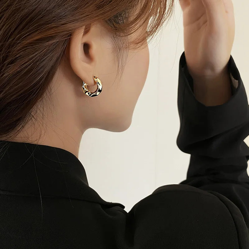 Silver Circle Earrings