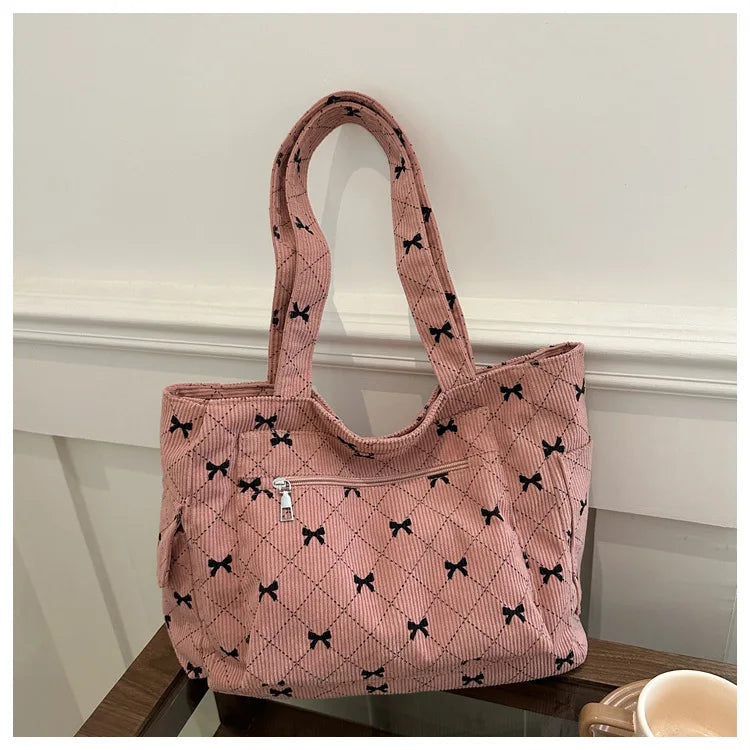 Bow Pattern Commuting Bag