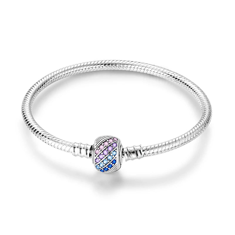 Silver Snake Chain Heart