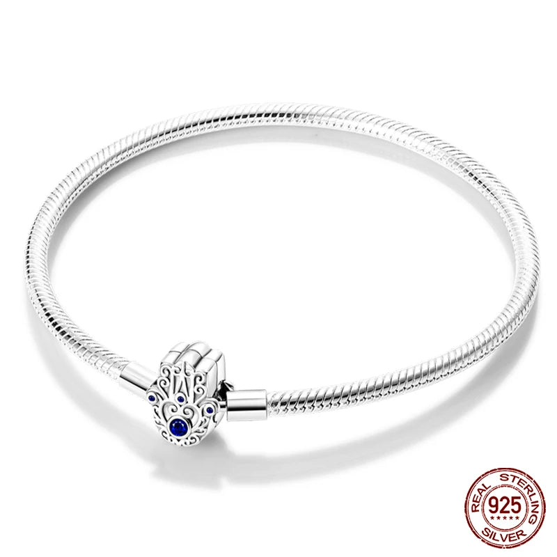 Silver Snake Chain Heart