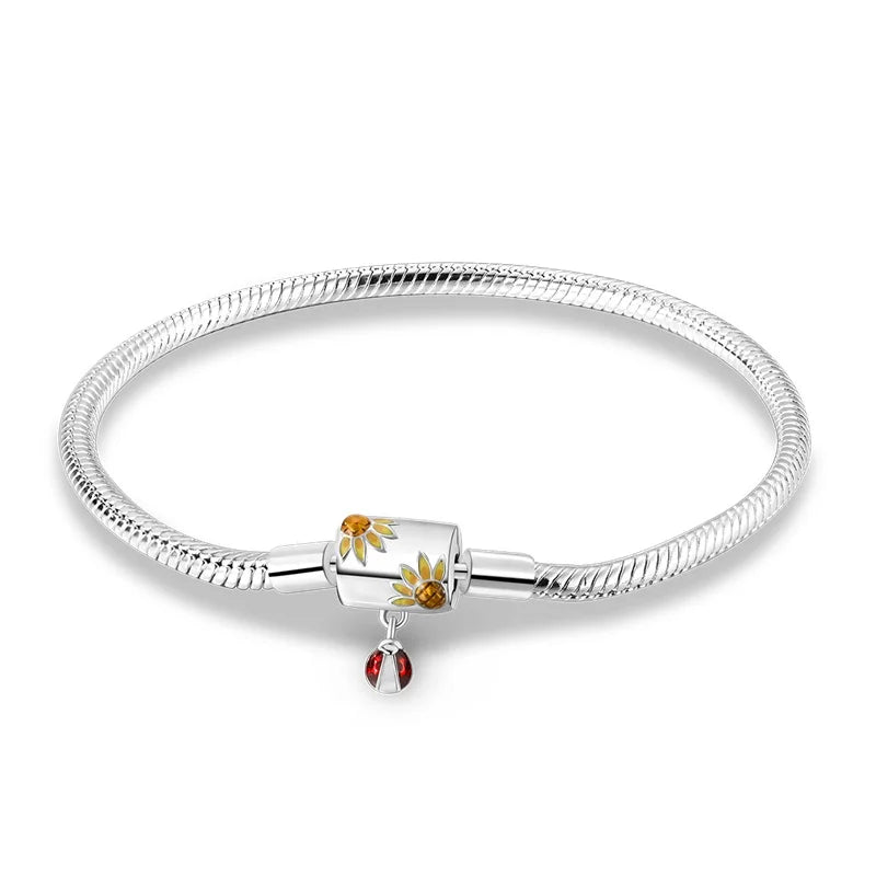 Silver Snake Chain Heart