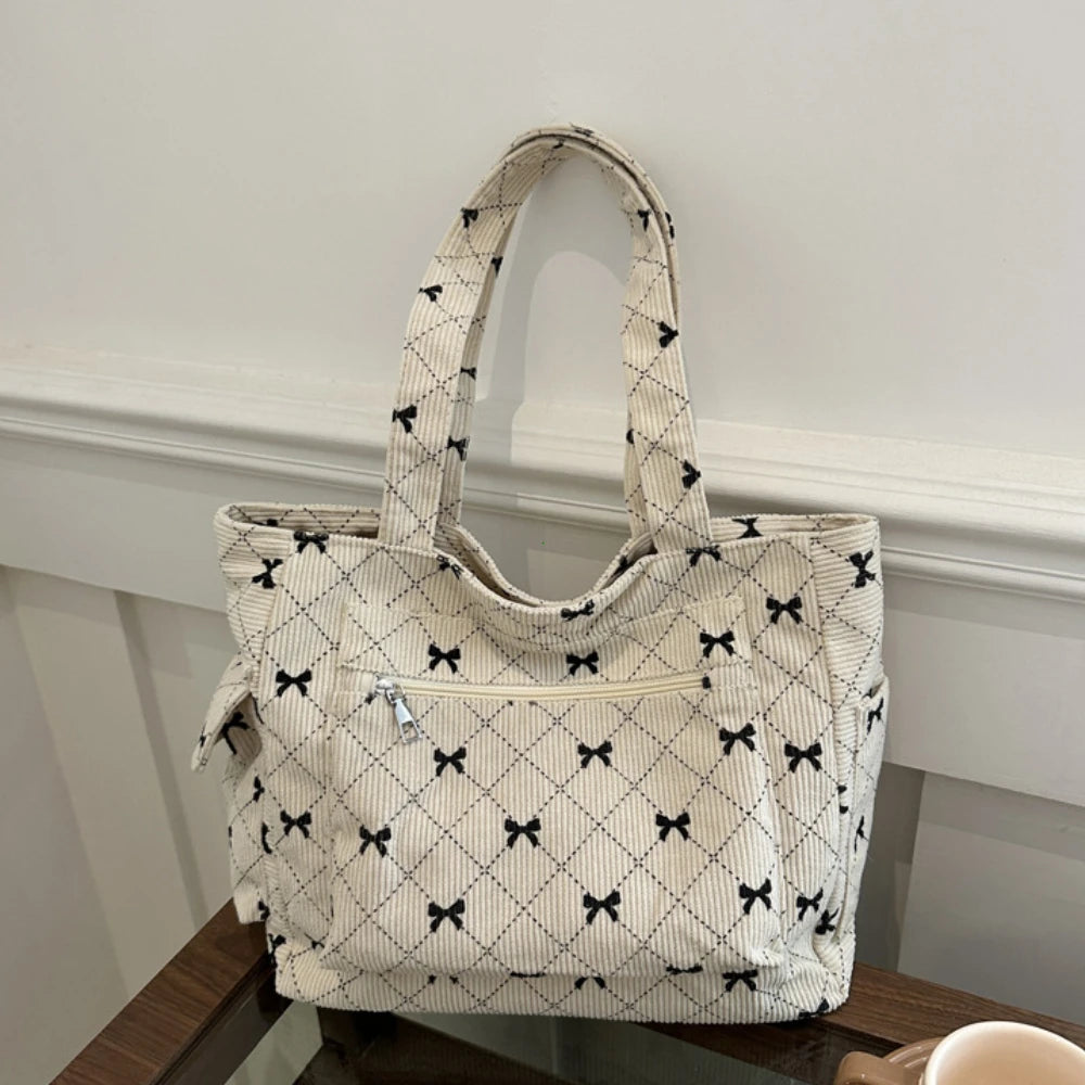 Bow Pattern Commuting Bag
