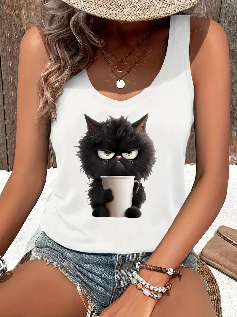 Summer White Print T-shirt
