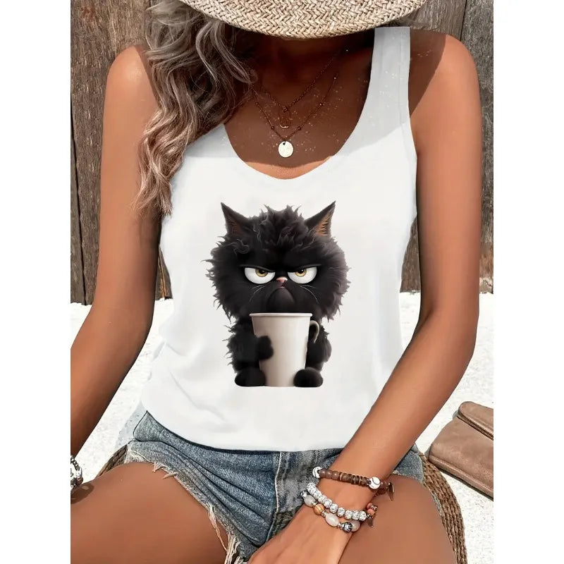 Summer White Print T-shirt