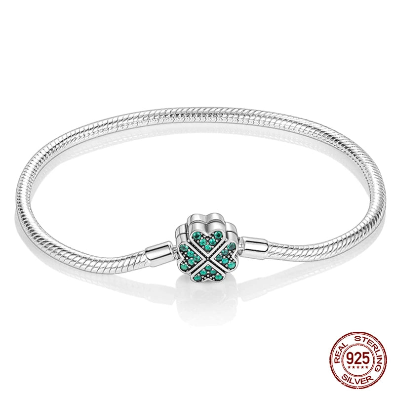 Silver Snake Chain Heart