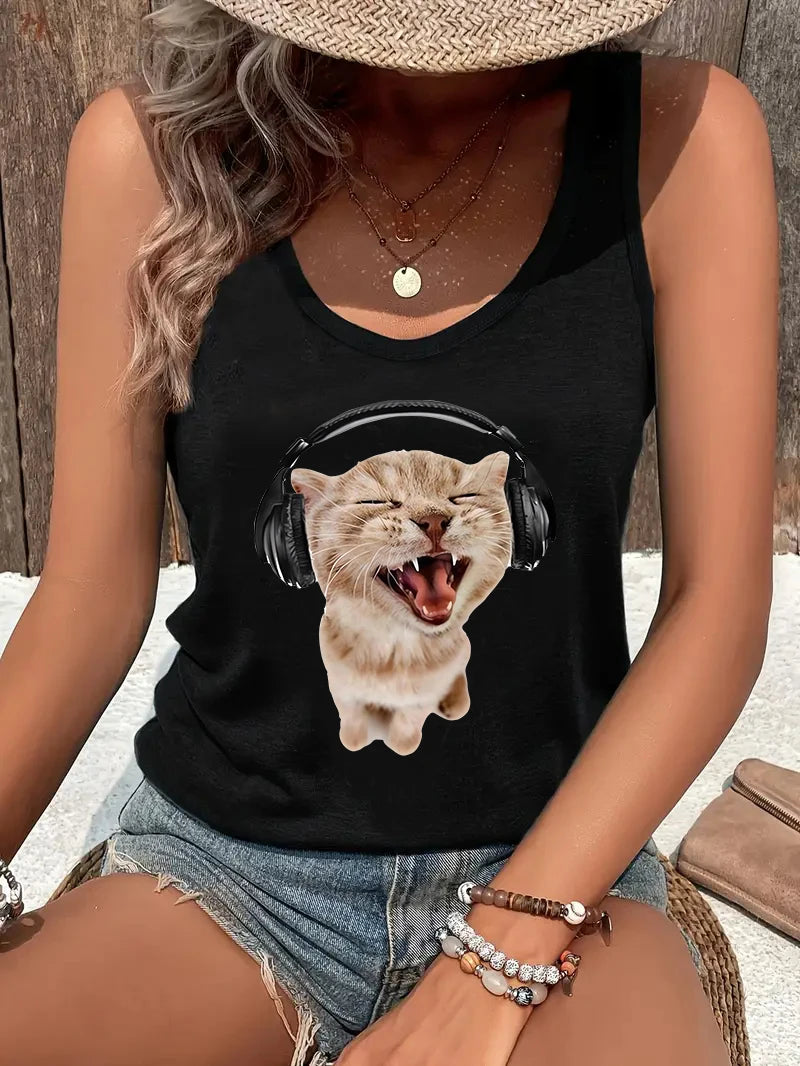 Summer White Print T-shirt