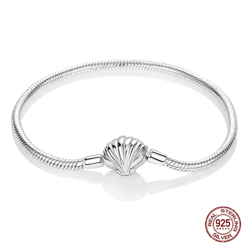 Silver Snake Chain Heart