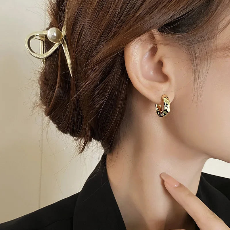 Silver Circle Earrings
