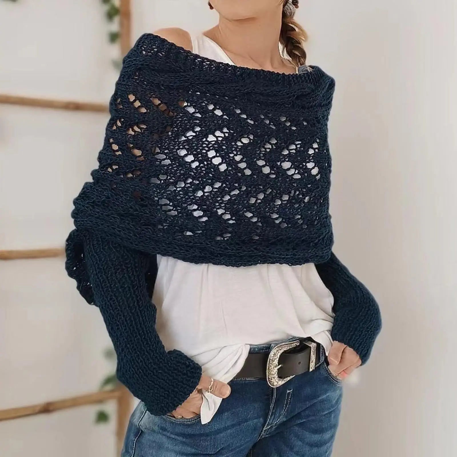Women's Knitted Shawl Scarf