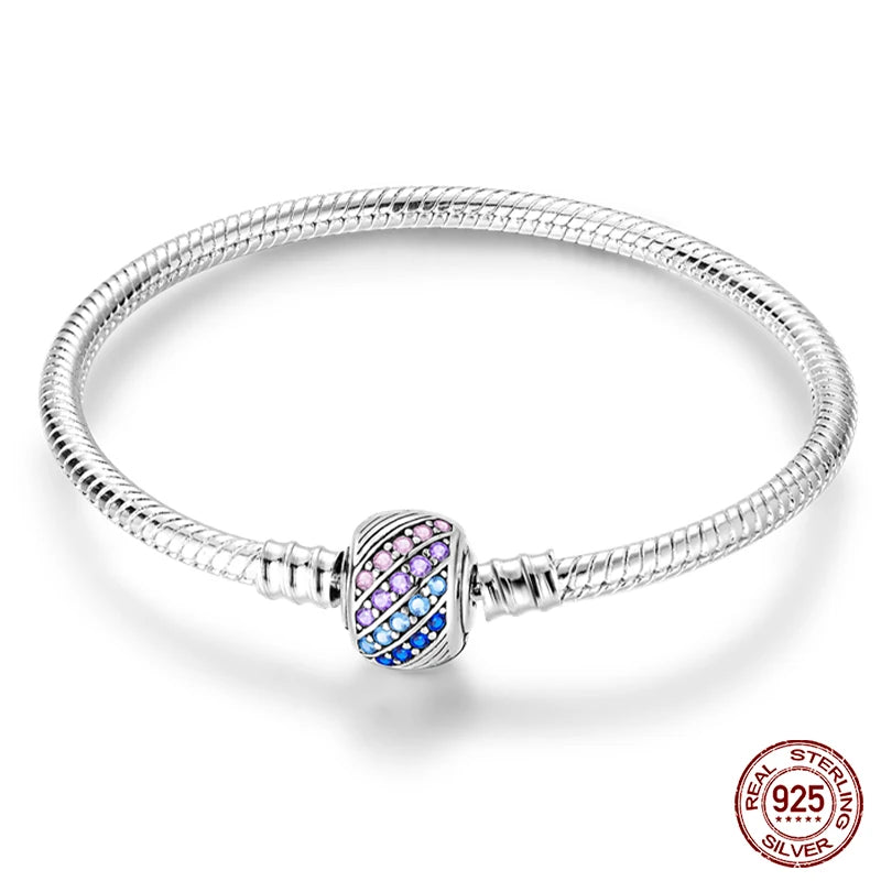 Silver Snake Chain Heart