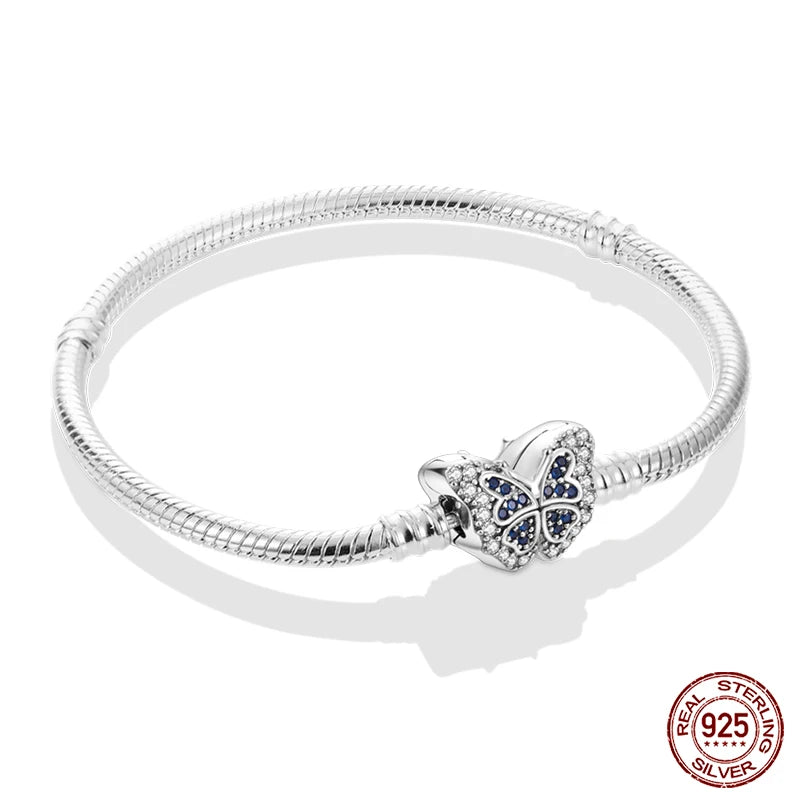 Silver Snake Chain Heart