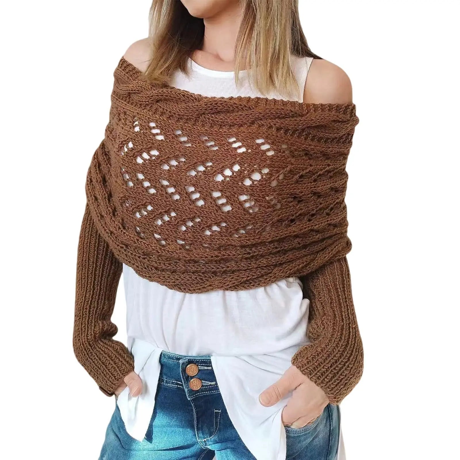 Women's Knitted Shawl Scarf