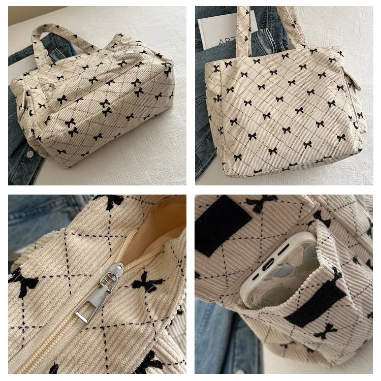 Bow Pattern Commuting Bag