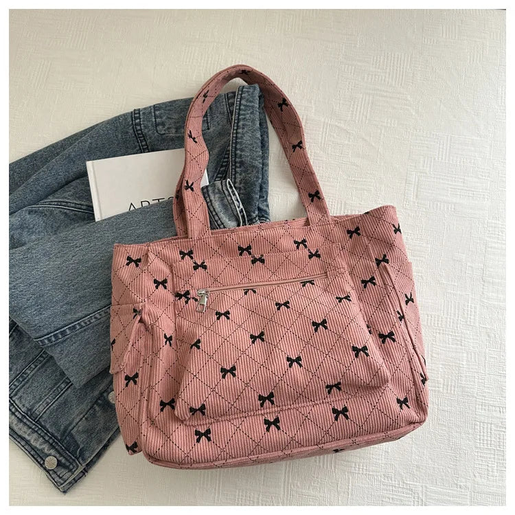 Bow Pattern Commuting Bag