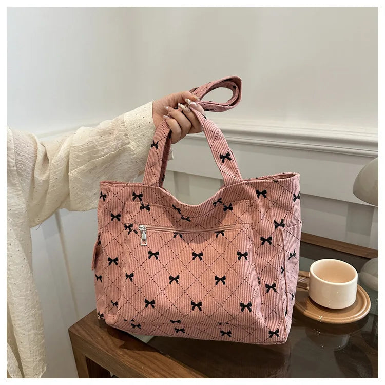 Bow Pattern Commuting Bag