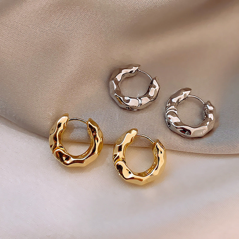 Silver Circle Earrings