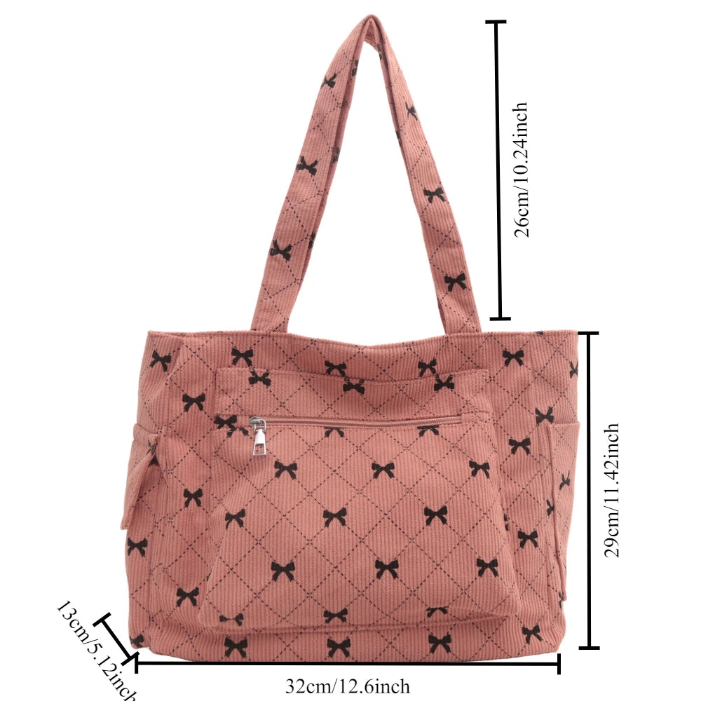 Bow Pattern Commuting Bag