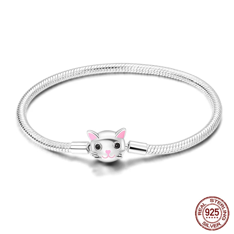 Silver Snake Chain Heart