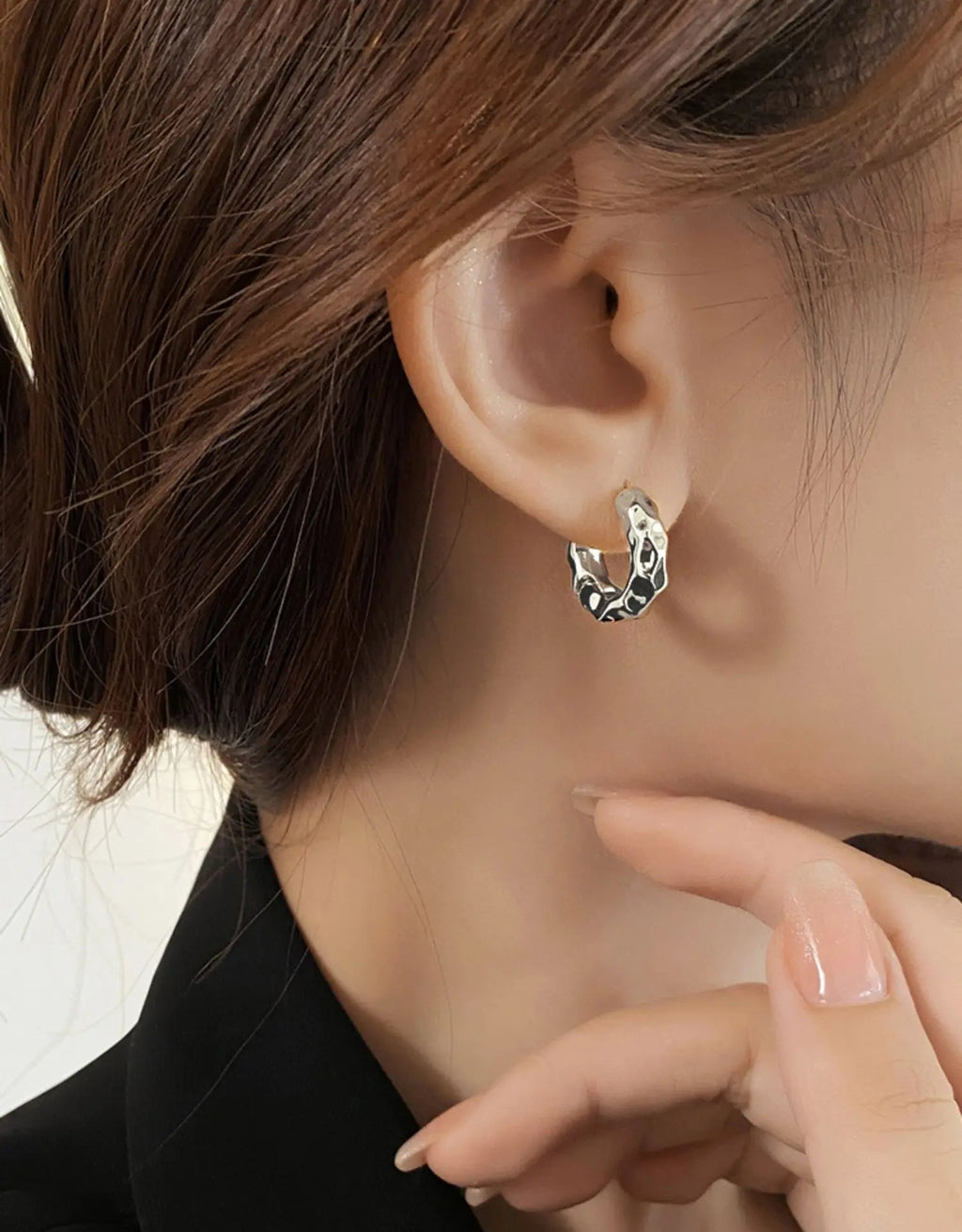 Silver Circle Earrings