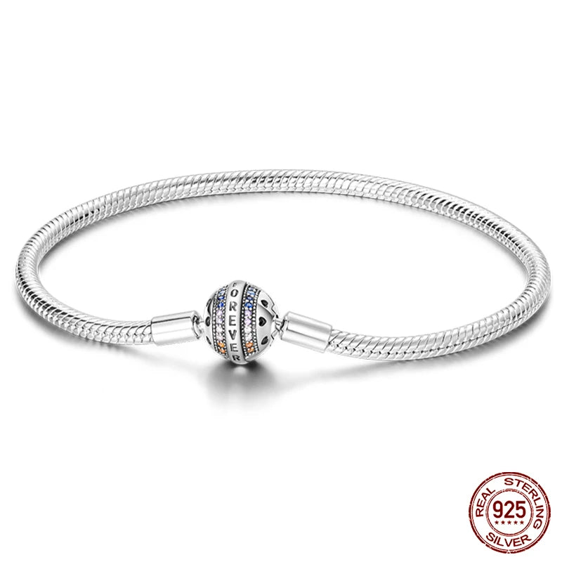 Silver Snake Chain Heart