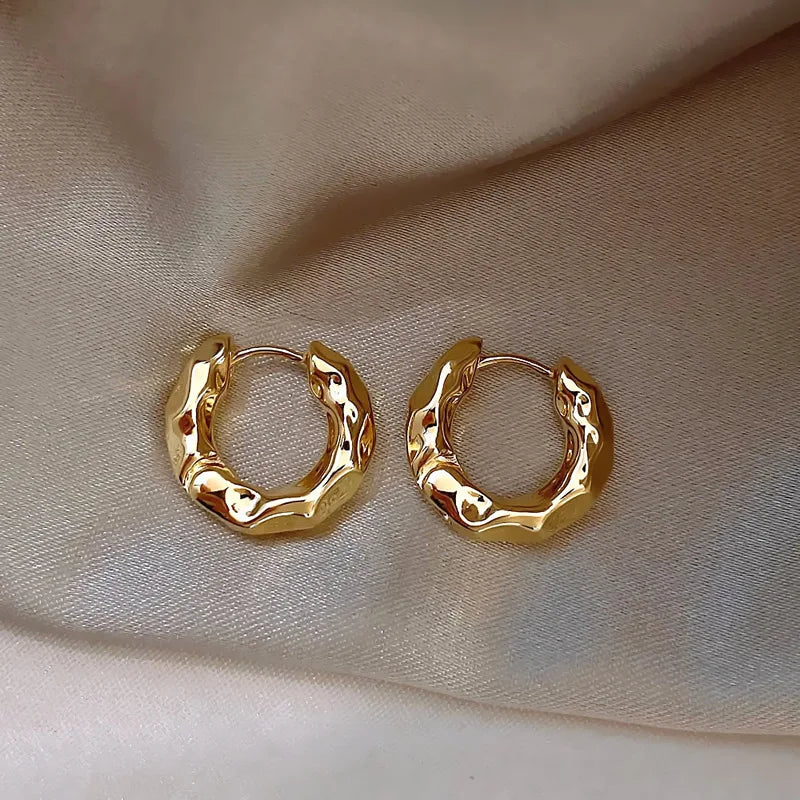 Silver Circle Earrings