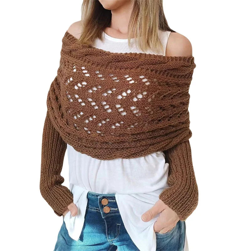 Women's Knitted Shawl Scarf