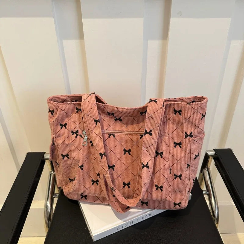 Bow Pattern Commuting Bag