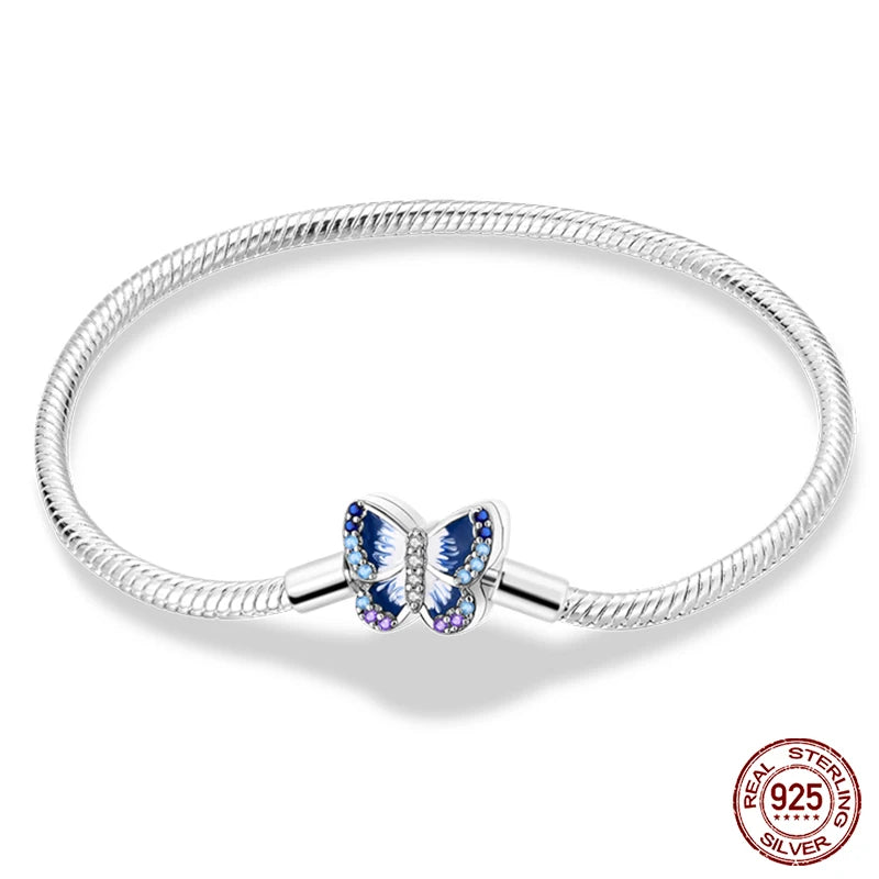 Silver Snake Chain Heart