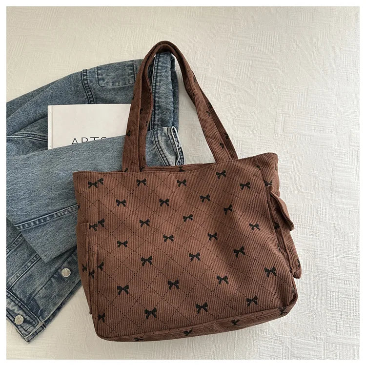 Bow Pattern Commuting Bag