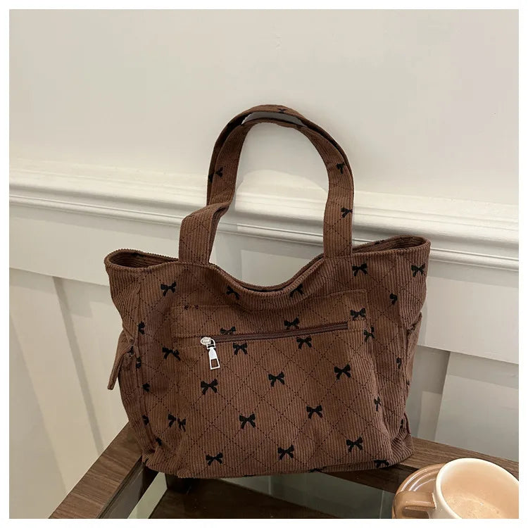 Bow Pattern Commuting Bag