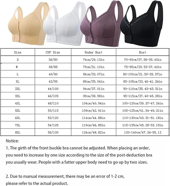 Closure Breathable Bra