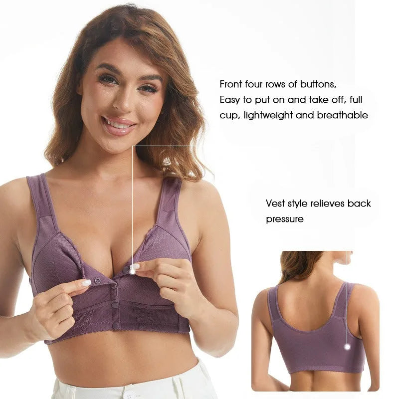 Closure Breathable Bra