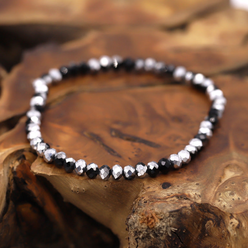 Fashionable All-match Women's Stretch Bracelet 4mm Crystal